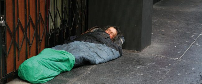 homeless